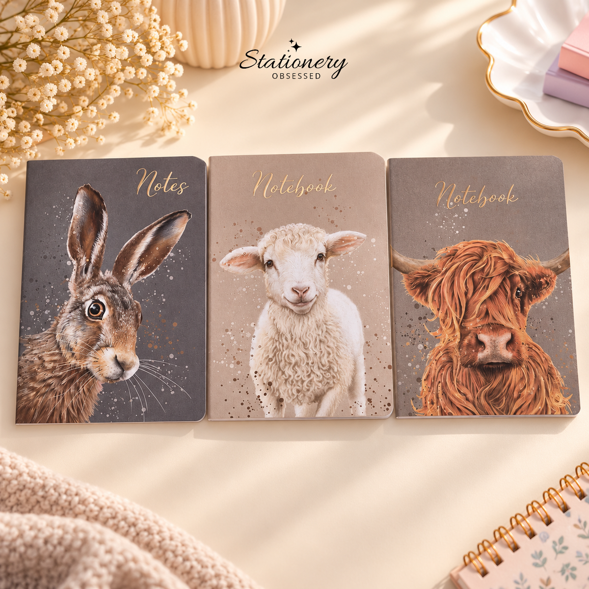 Design by Violet Cedar and Sage A5 Notebooks – Set of 3