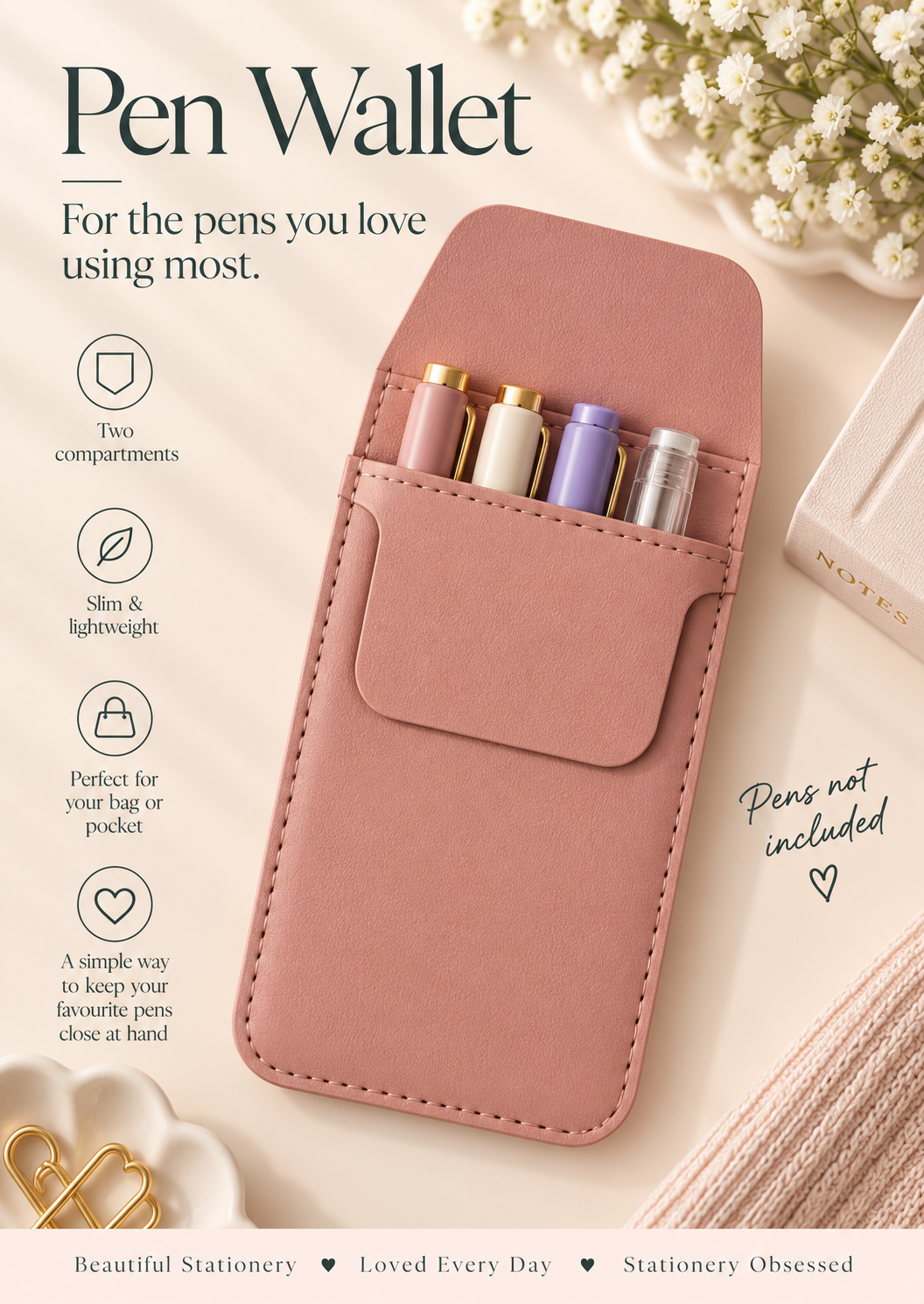 Pen Wallet - for the pens you love the most