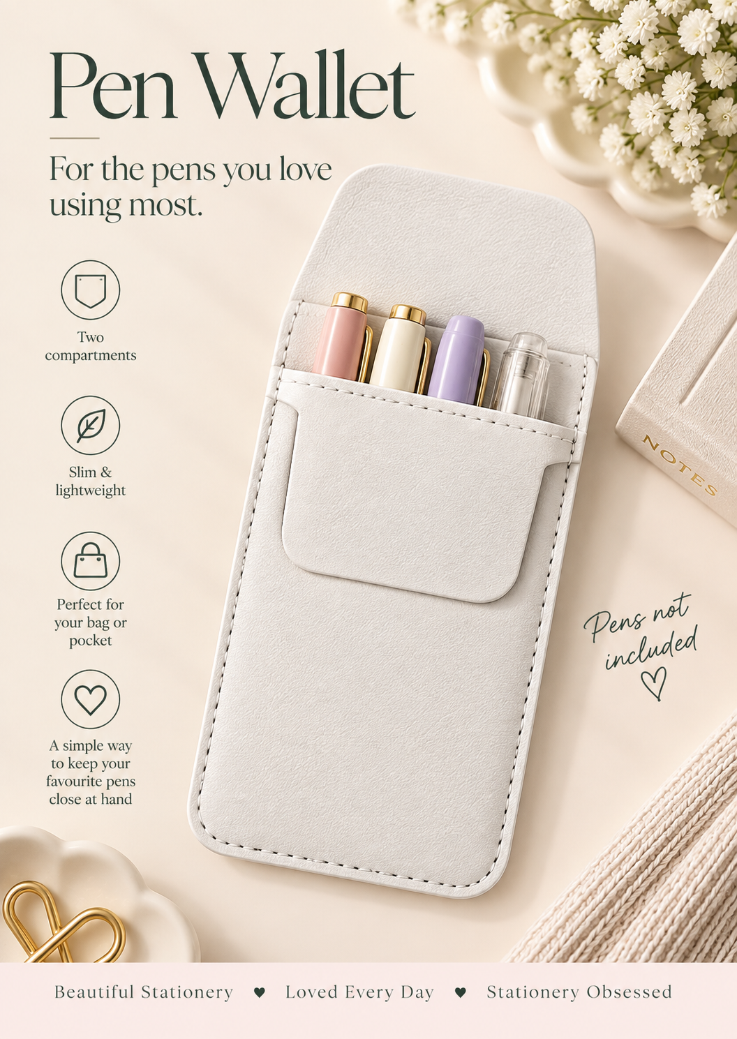 Pen Wallet - for the pens you love the most
