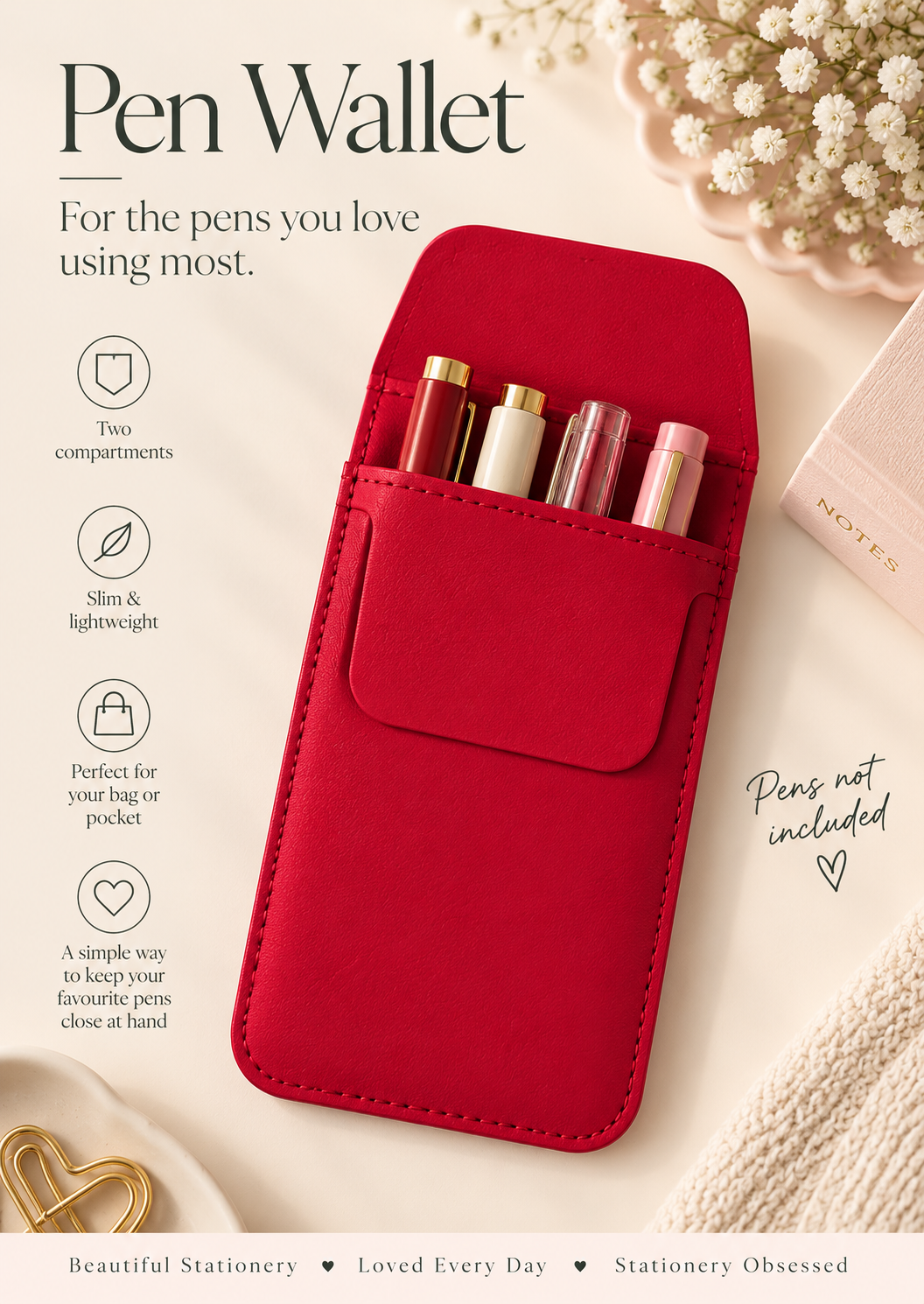 Pen Wallet - for the pens you love the most