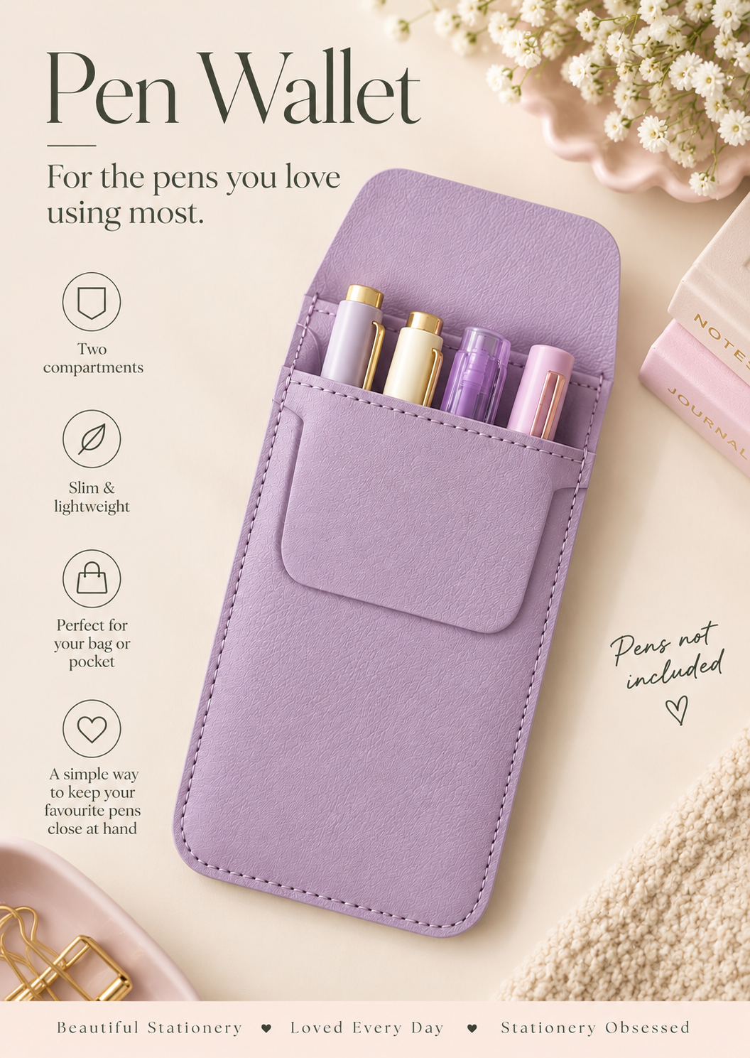 Pen Wallet - for the pens you love the most