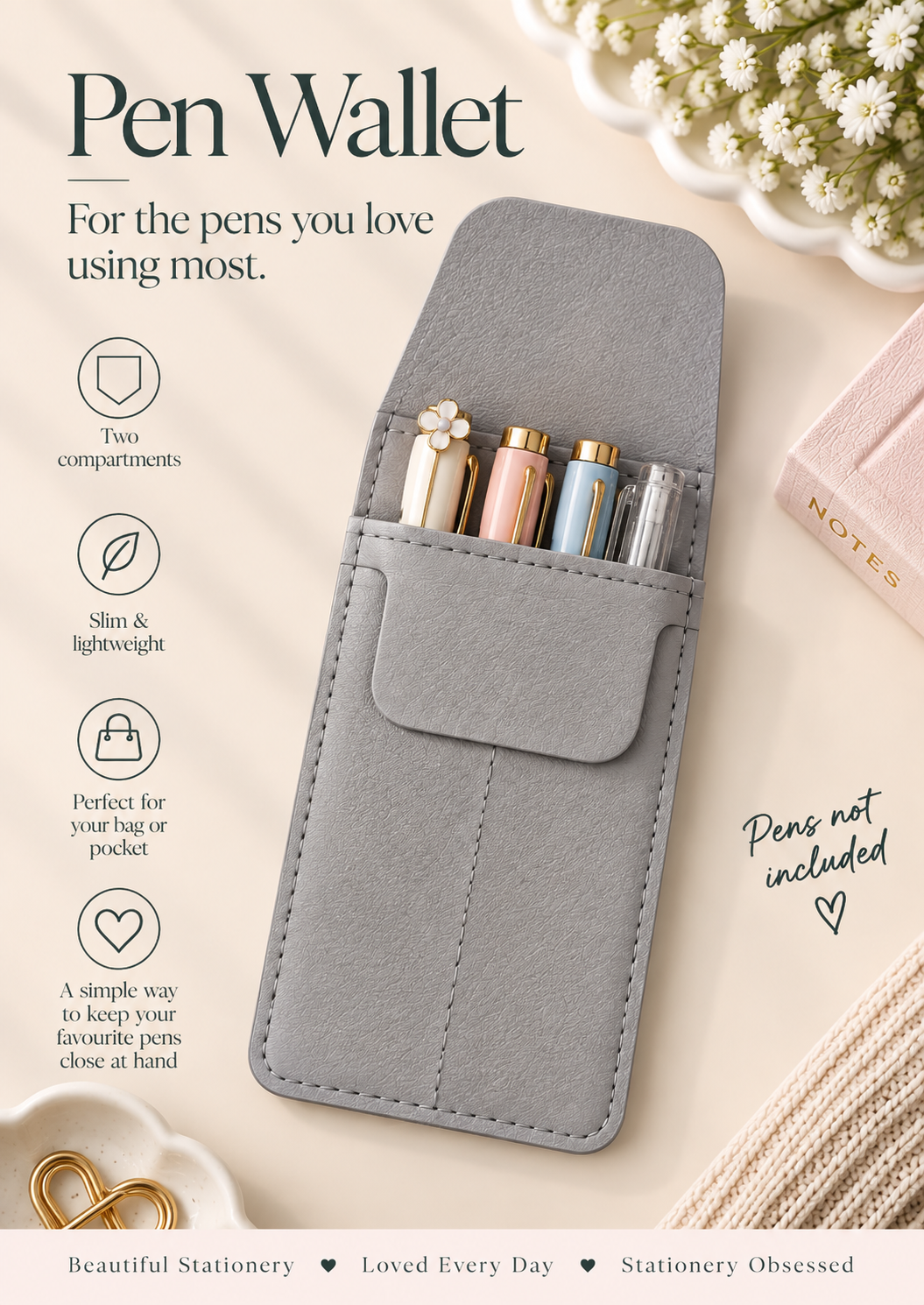 Pen Wallet - for the pens you love the most