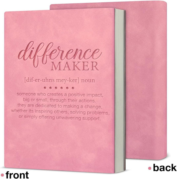 Difference Maker – Inspirational A5 Soft-Touch Faux Leather Notebook