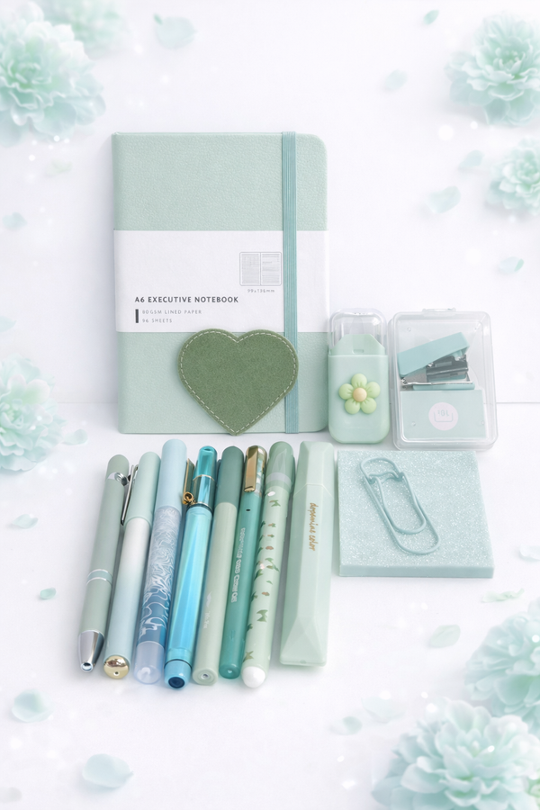 Mint Mood – 15 Piece Stationery Collection