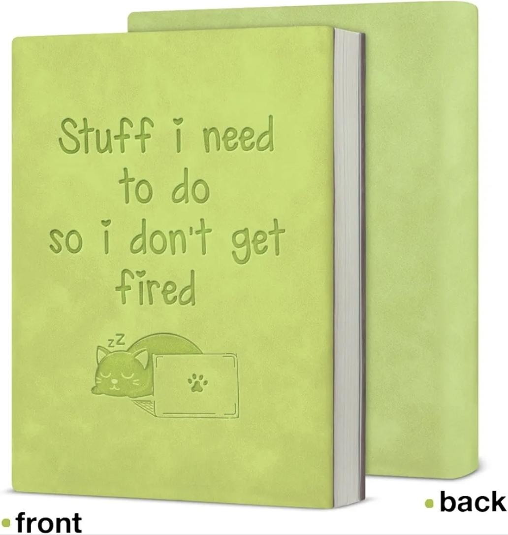 Stuff I Need To Do So I Don’t Get Fired – Funny A5 Soft-Touch Notebook