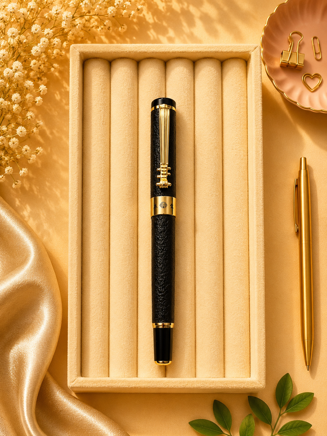 Luxury Metallic Fountain Pen - Fine Nib