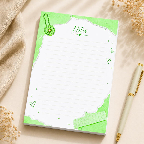Green Notes Memo Pad