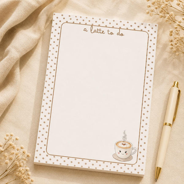 Latte To Do Memo Pad