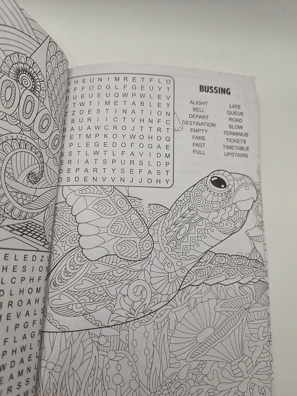 Mindful Colouring & Word Search Book