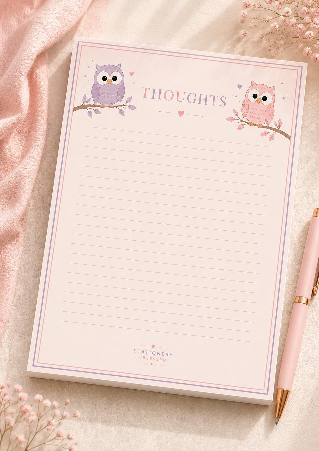 The Wise Owl Memo Pad