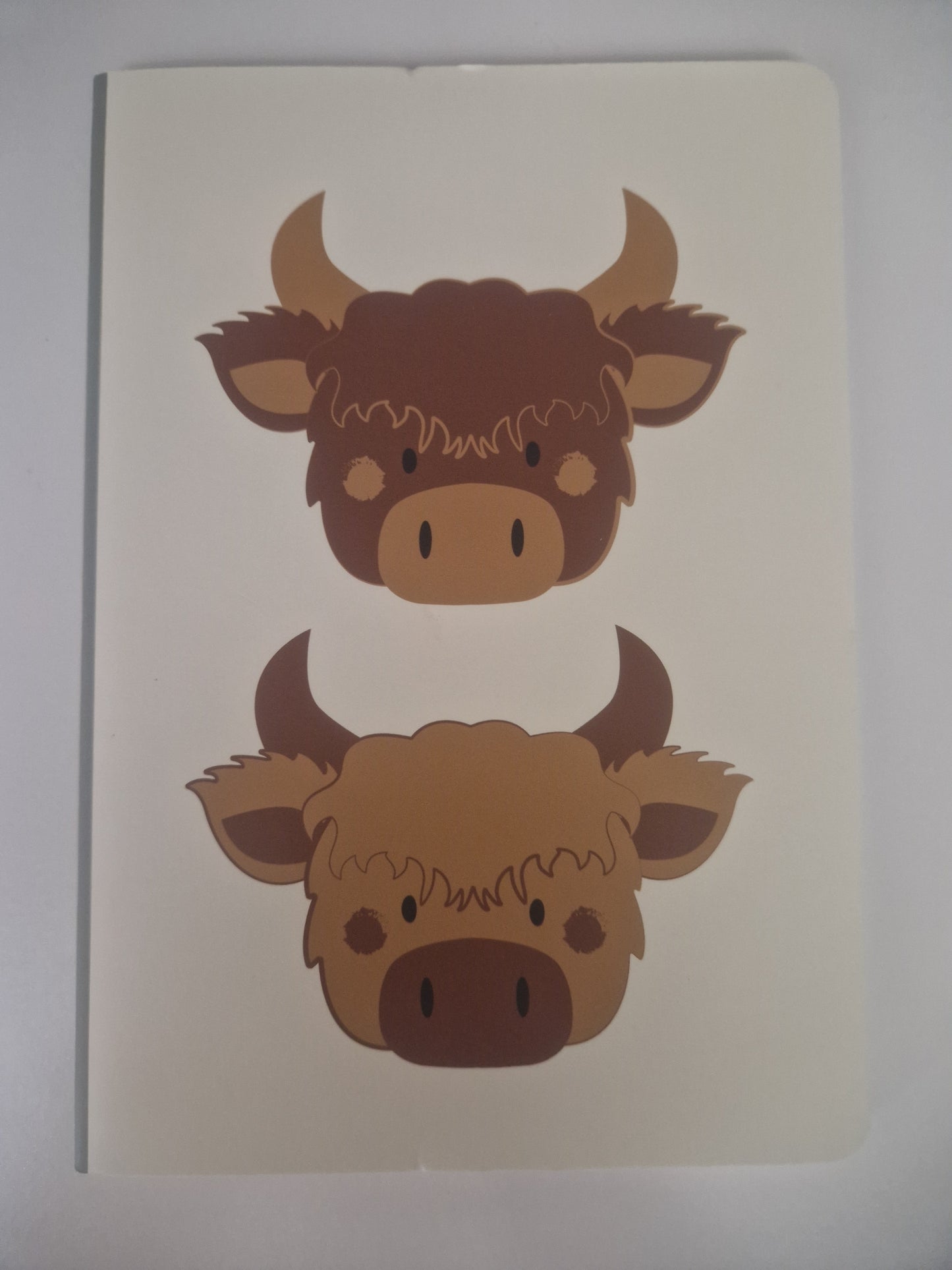 Waters and Noble Highland Cow Soft Bound Notenook (A5)