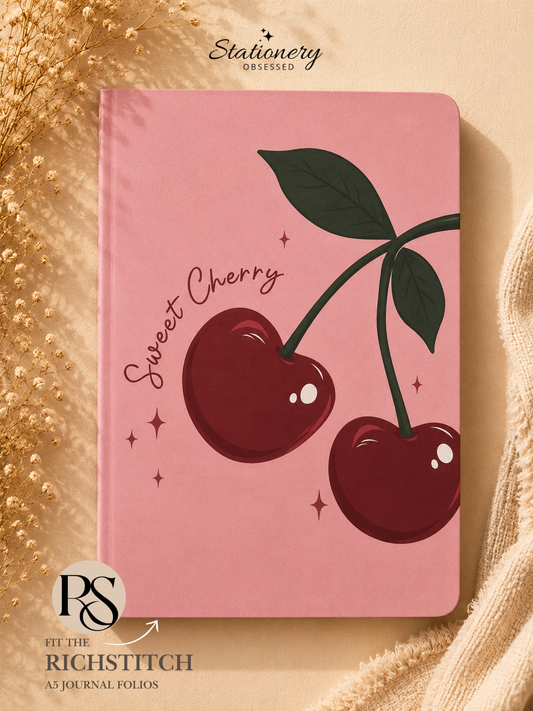 Sweet Cherry A5 Notebook – Pink