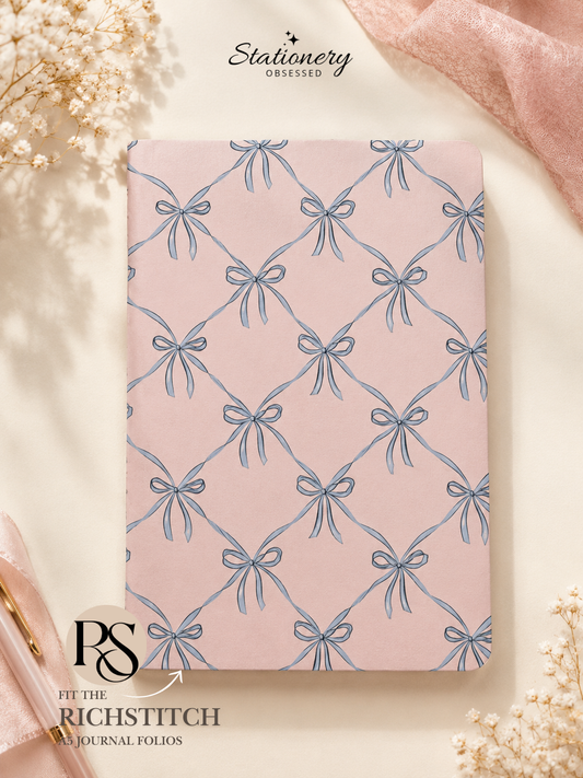Ribbon Pattern A5 Notebook