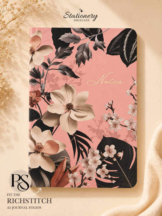 Floral Notes A5 Notebook