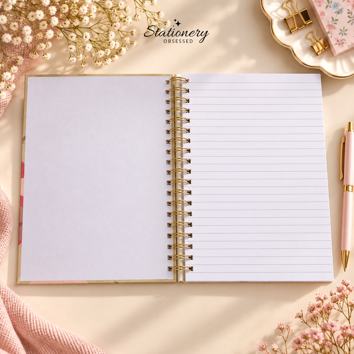 B5 Cute Toadstool Hardback Spiral Notebook