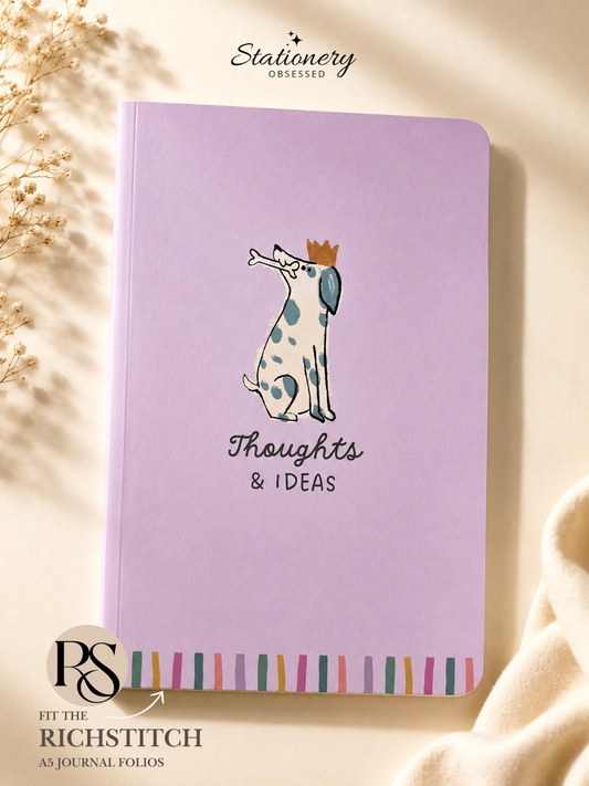 Thoughts & Ideas A5 Notebook – Lilac