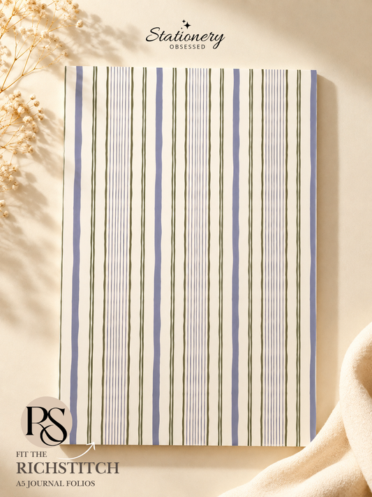 Blue Stripe A5 Notebook