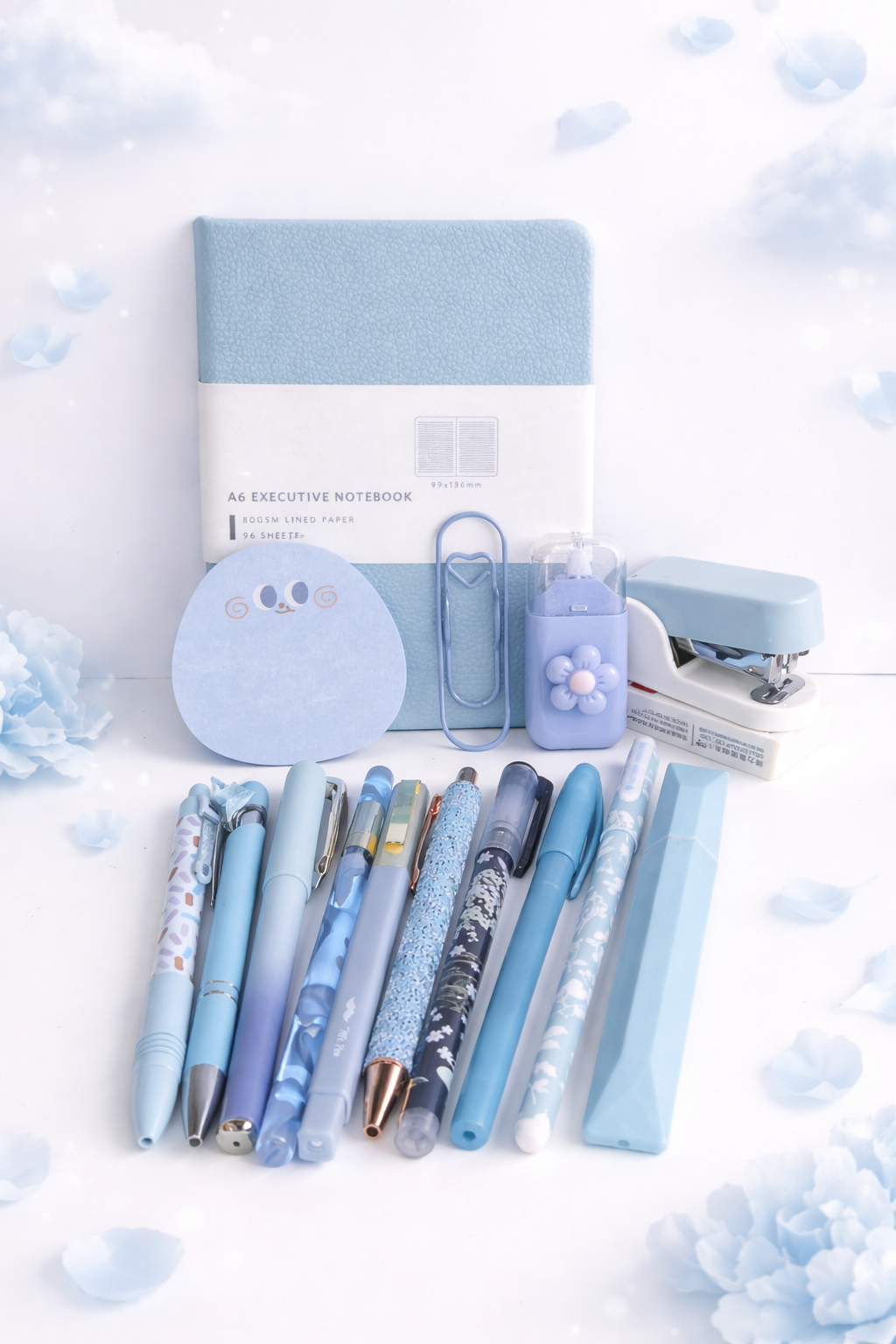 Powder Blue – 15 Piece Stationery Collection