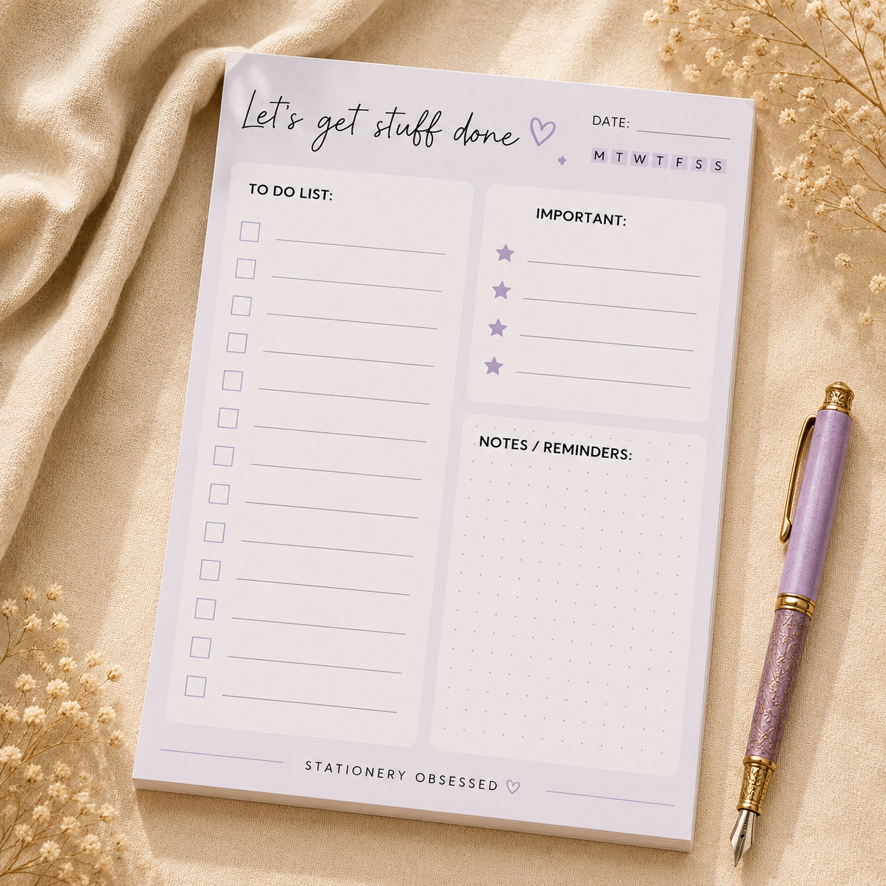 Let's Get Stuff Done Memo Pad