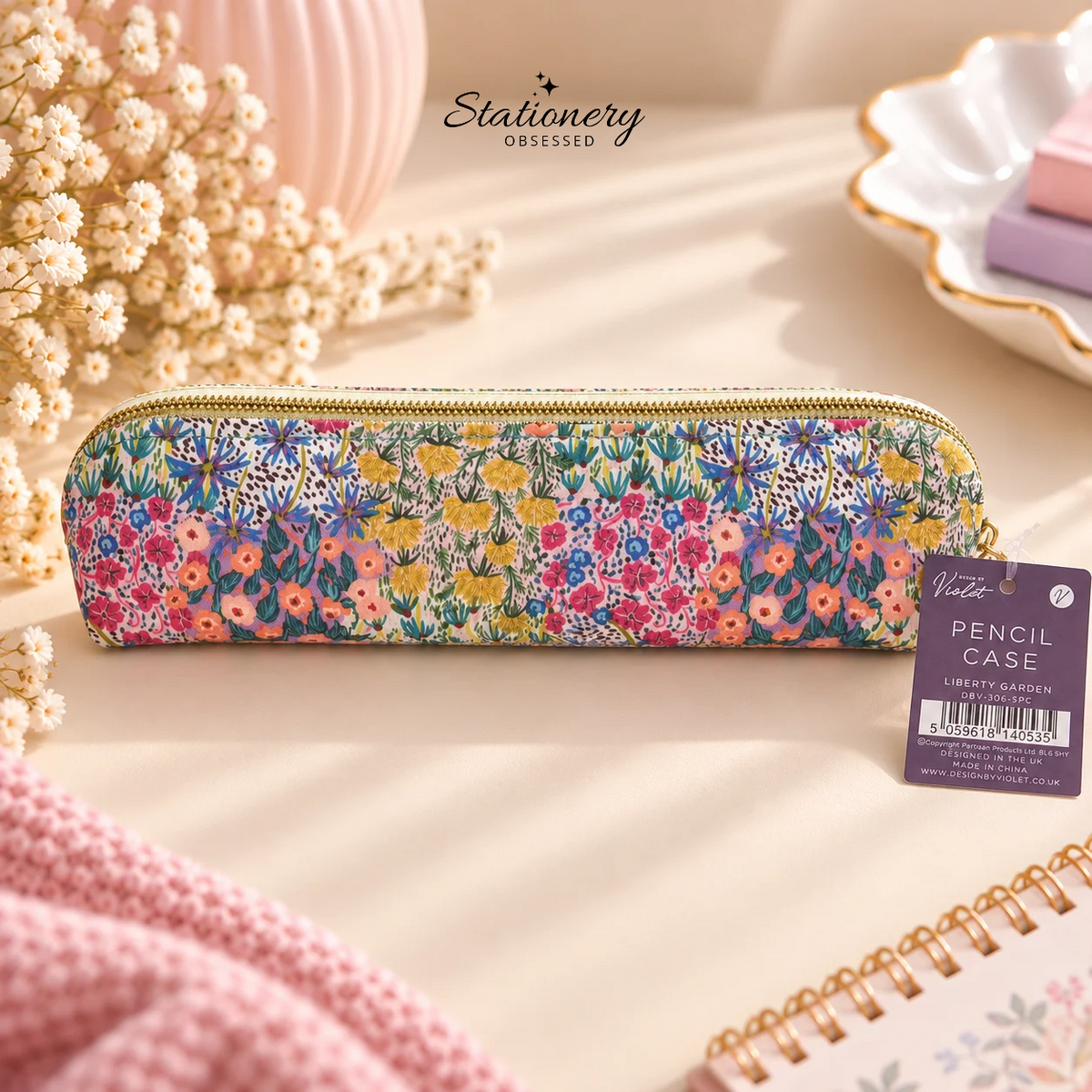 Design by Violet – Liberty Garden Floral Pencil Case