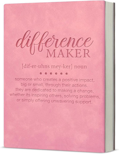 Difference Maker – Inspirational A5 Soft-Touch Faux Leather Notebook