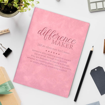 Difference Maker – Inspirational A5 Soft-Touch Faux Leather Notebook