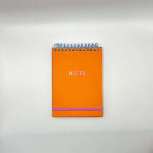 Orange A6 "Notes" Notebook