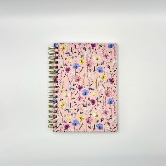 Pink A6 Flower Notebook