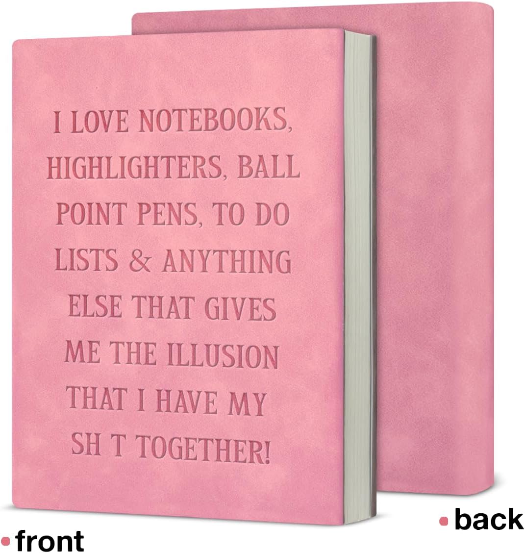 I Love Notebooks, Highlighters & To-Do Lists – A5 Soft-Touch Faux Leather Notebook