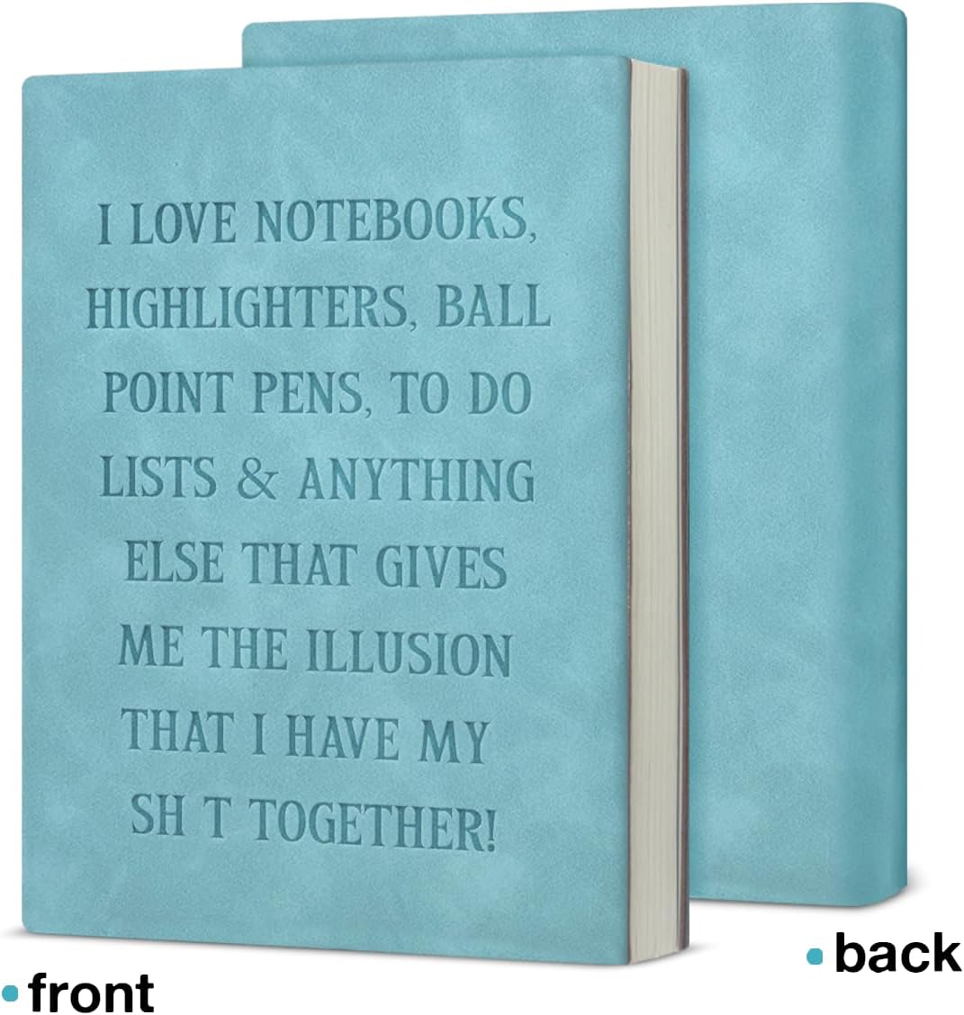 I Love Notebooks, Highlighters & To-Do Lists – A5 Soft-Touch Faux Leather Notebook