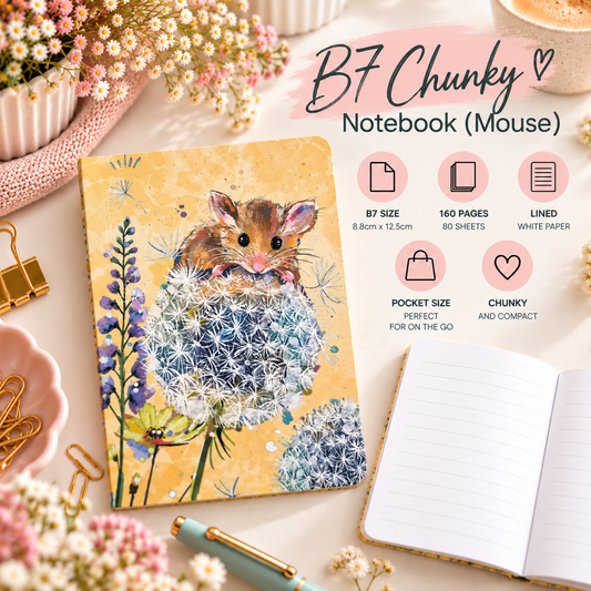 B7 Chunky Mouse Pocket Notebook