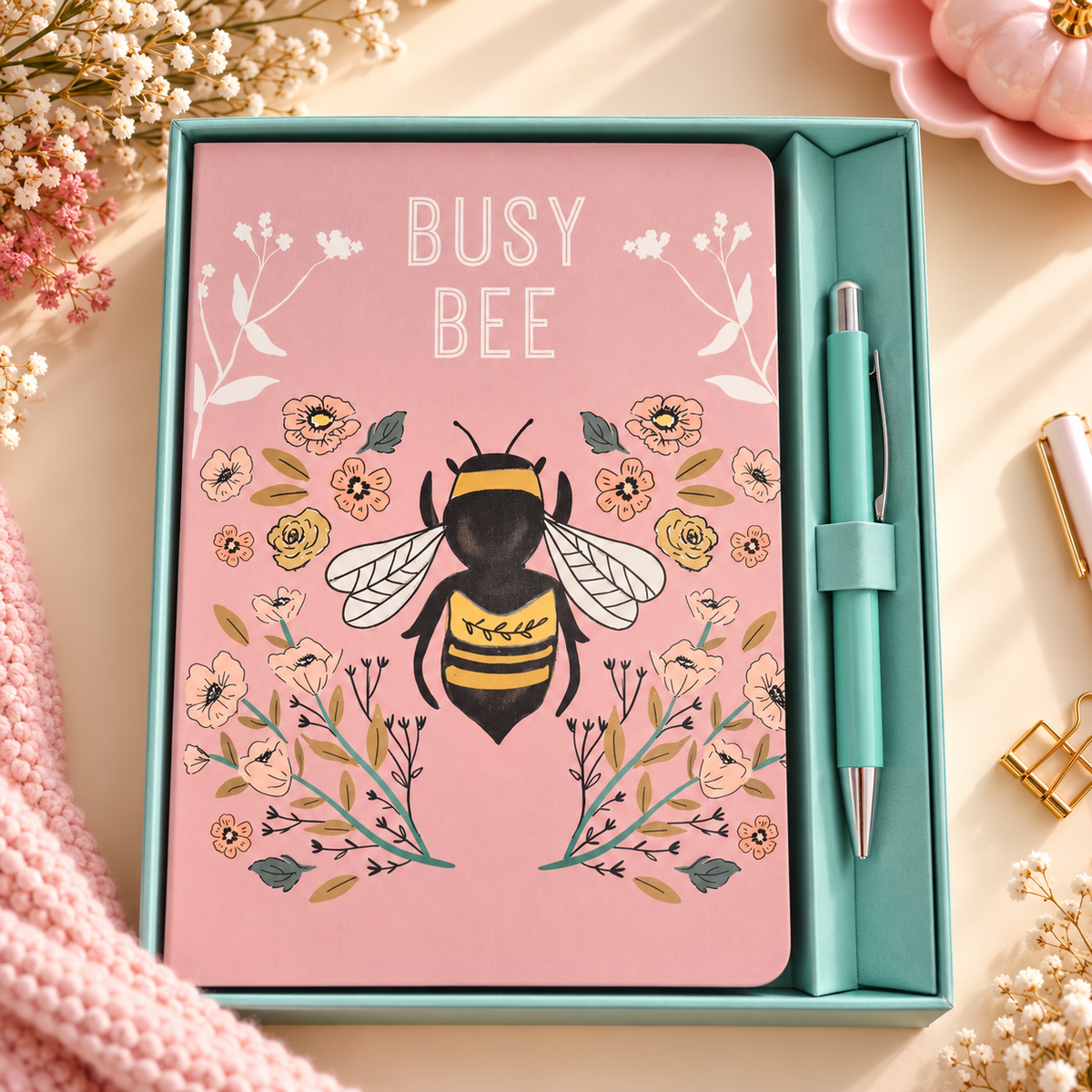 Busy Bee Notebook & Pen Gift Set