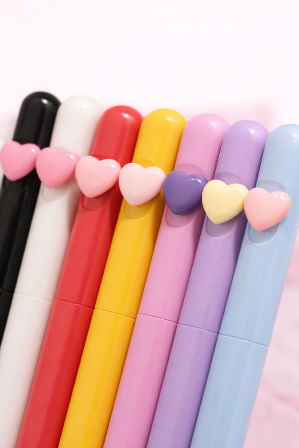 Pastel Heart Motif Pen Set (10 Pack)