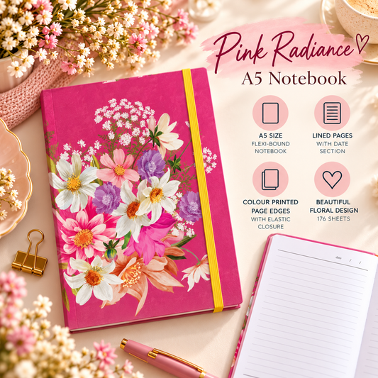 A5 notebook- Pink Radiance