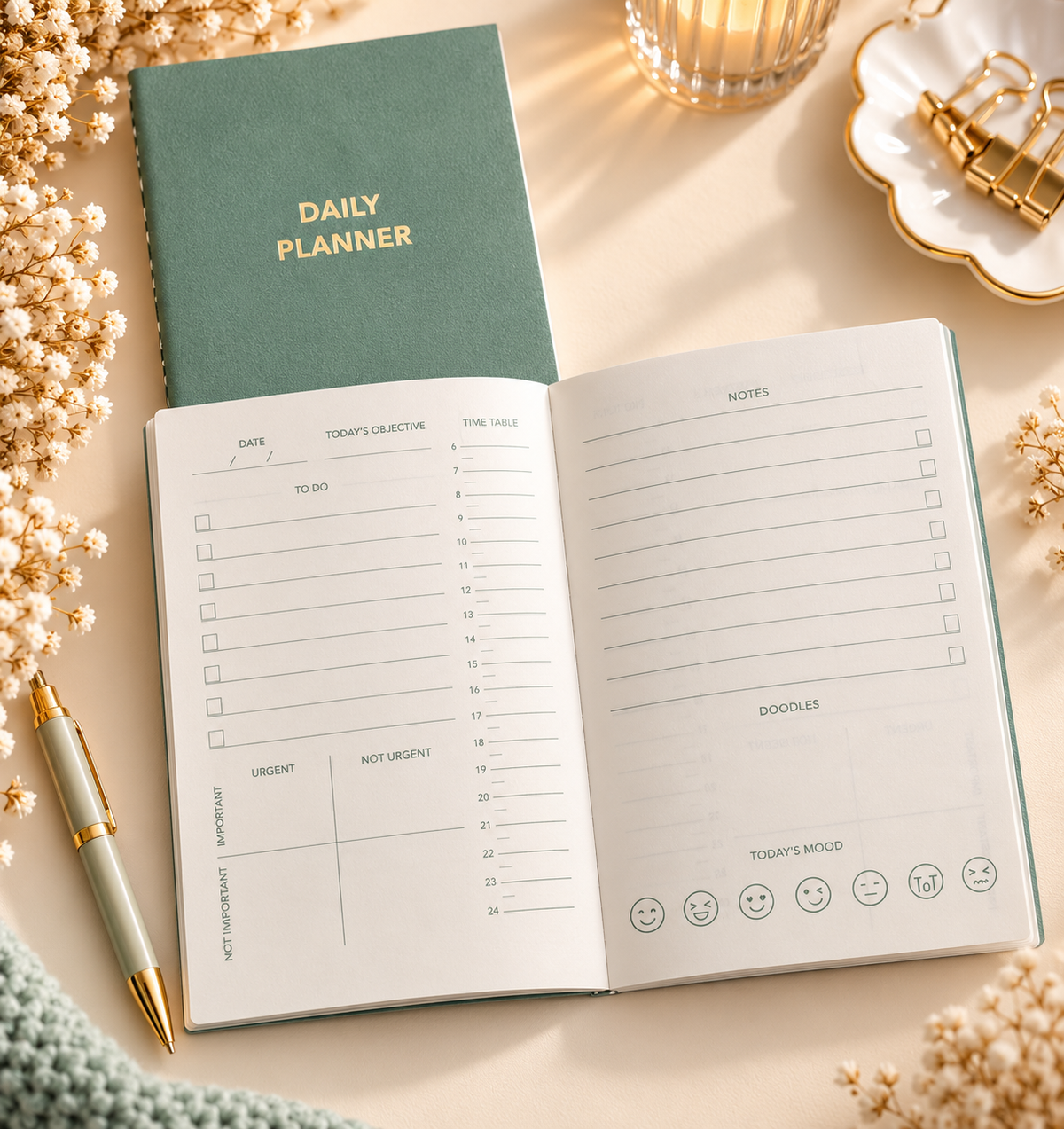 A6 Journal Planner Collection – Set of 3