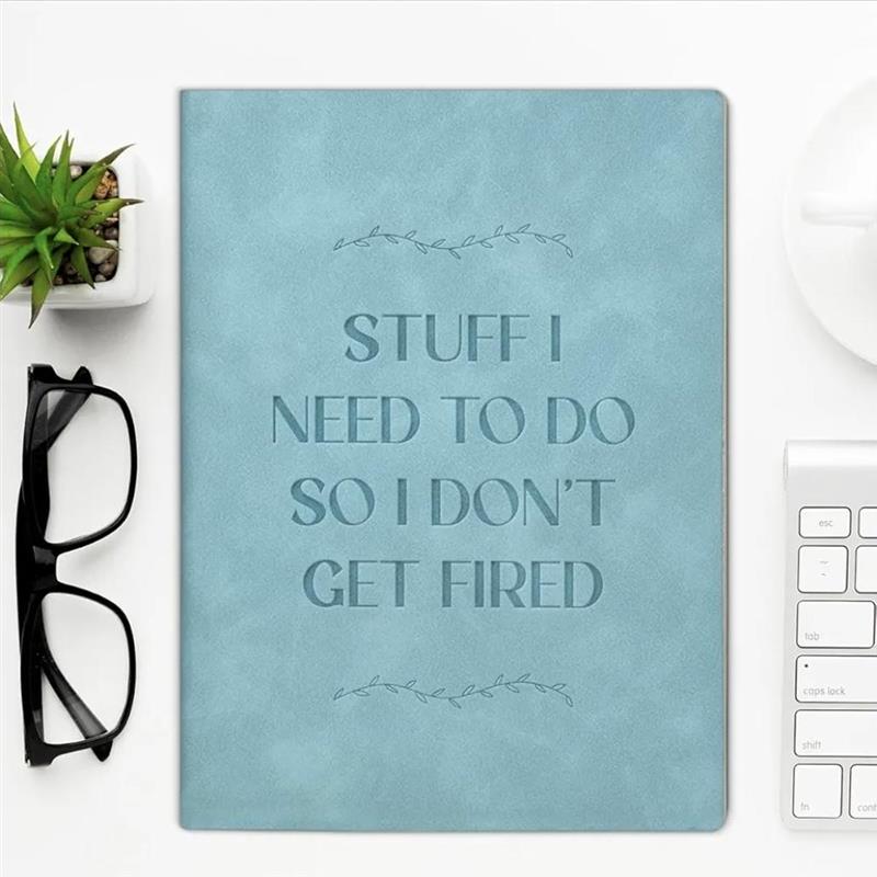Stuff I Need To Do So I Don’t Get Fired – A5 Soft-Touch Faux Leather Notebook