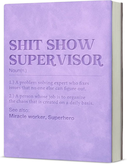 Sh*t Show Supervisor – Funny A5 Soft-Touch Faux Leather Notebook