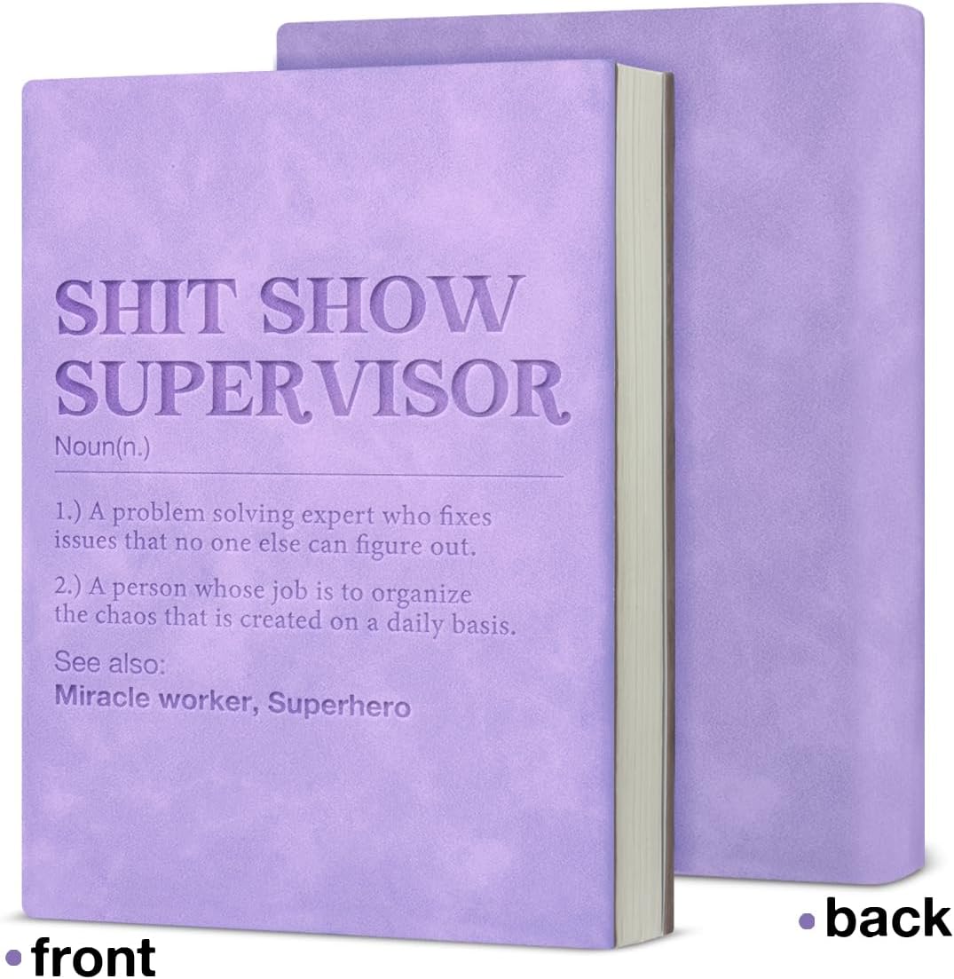 Sh*t Show Supervisor – Funny A5 Soft-Touch Faux Leather Notebook