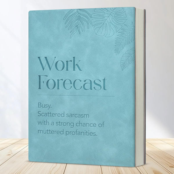 Work Forecast – Funny A5 Soft-Touch Faux Leather Notebook