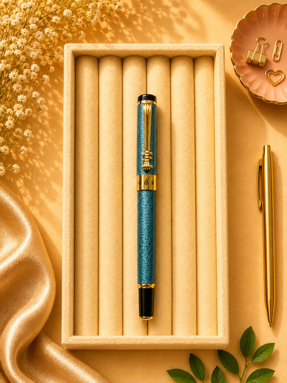 Luxury Metallic Fountain Pen - Fine Nib