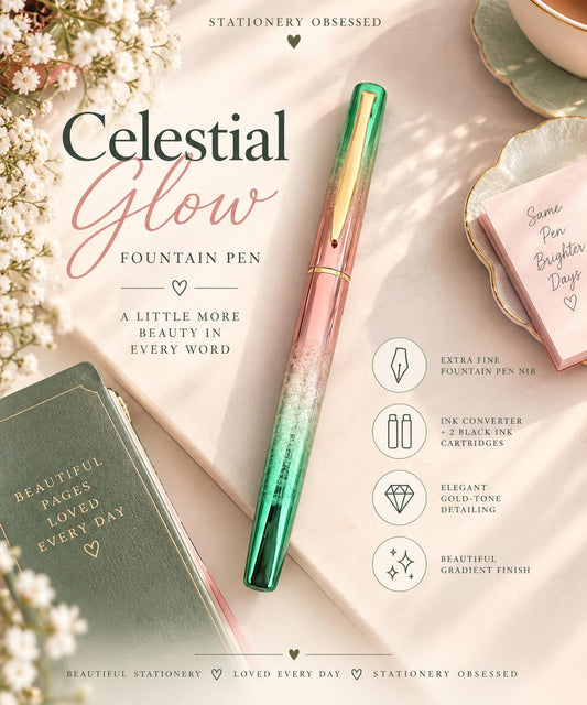 Celestial Glow Extra Fine Fountain Pen