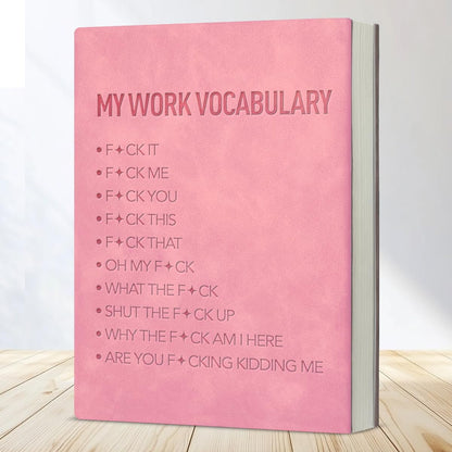 My Work Vocabulary – A5 Soft-Touch Faux Leather Notebook