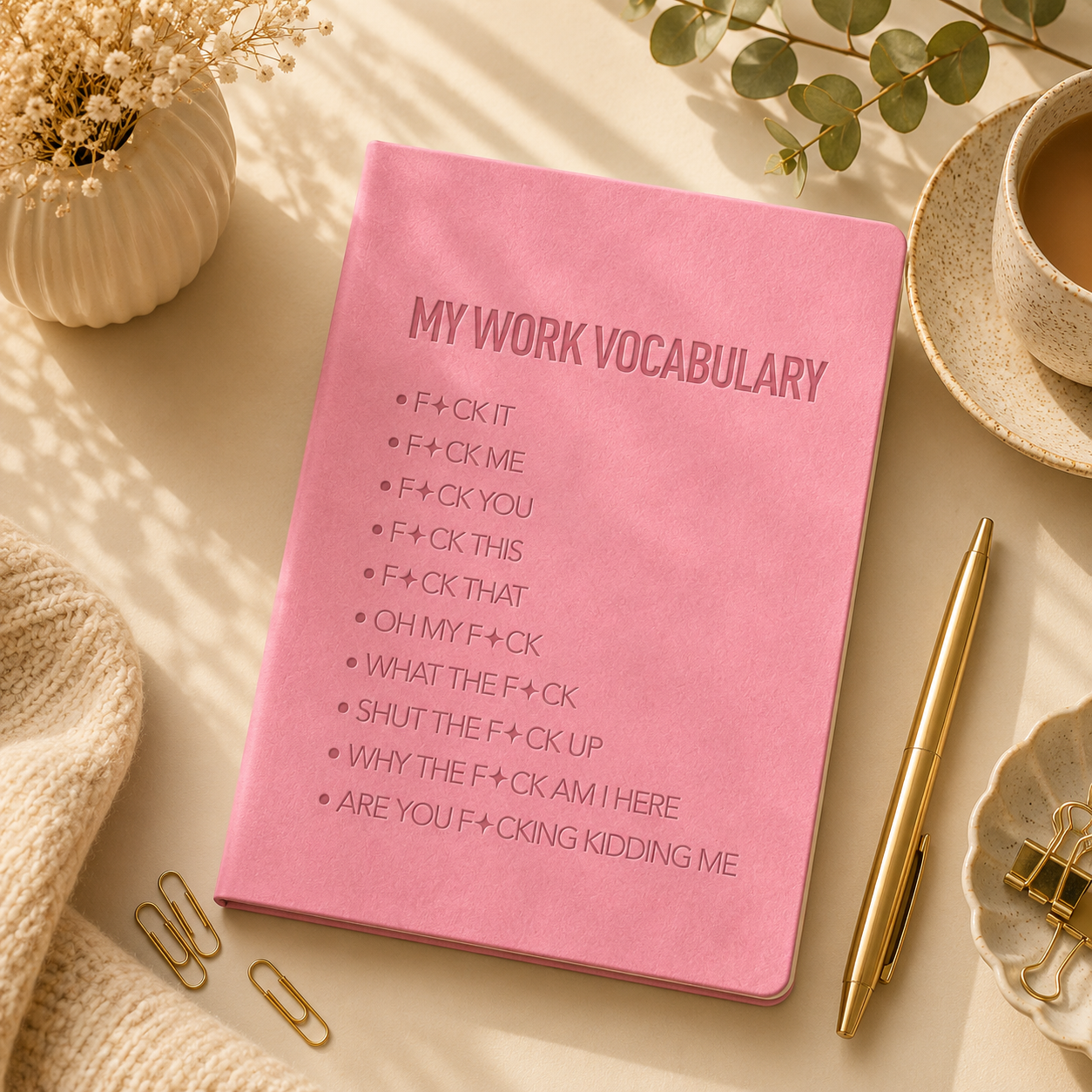 My Work Vocabulary – A5 Soft-Touch Faux Leather Notebook