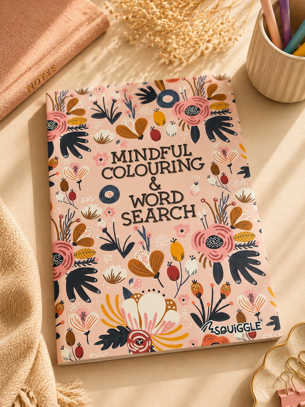 Mindful Colouring & Word Search Book