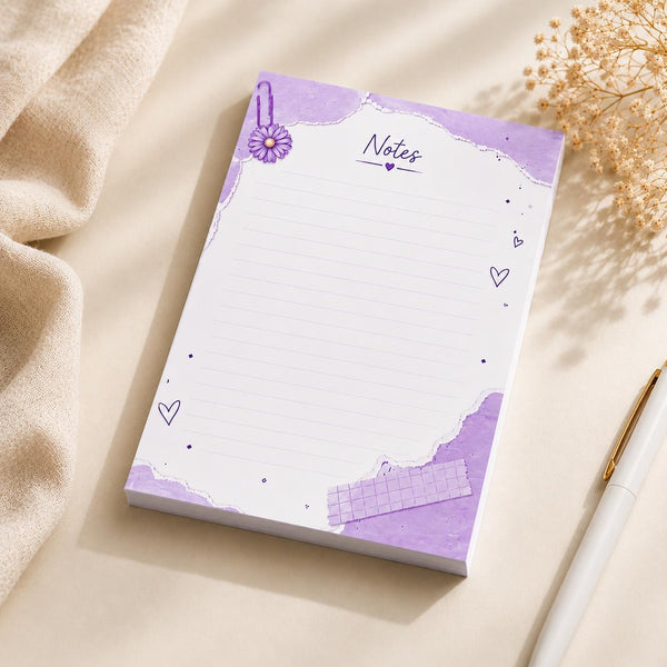 Purple Notes Memo Pad