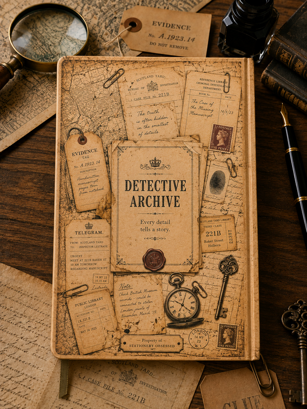 Detective's Journal | Vintage A5 Blank Notebook