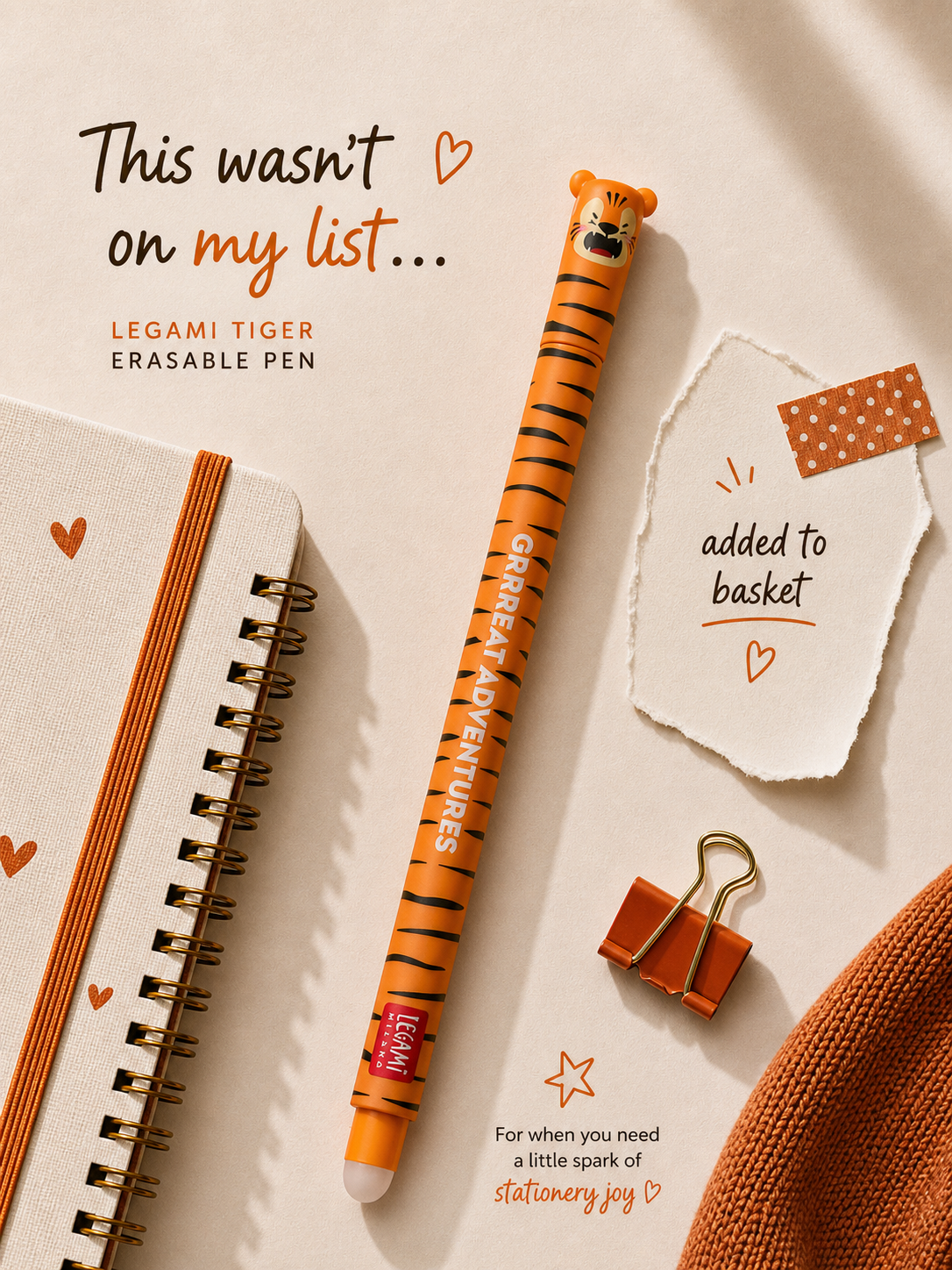 Legami Collectable Erasable Gel Pen