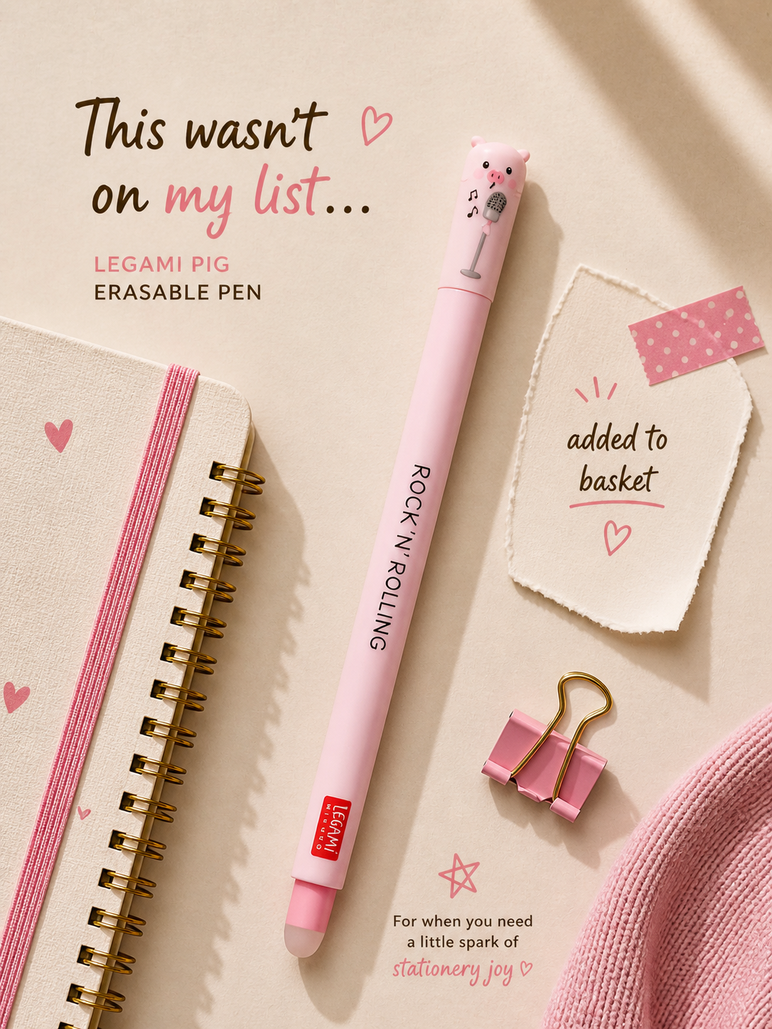 Legami Collectable Erasable Gel Pen