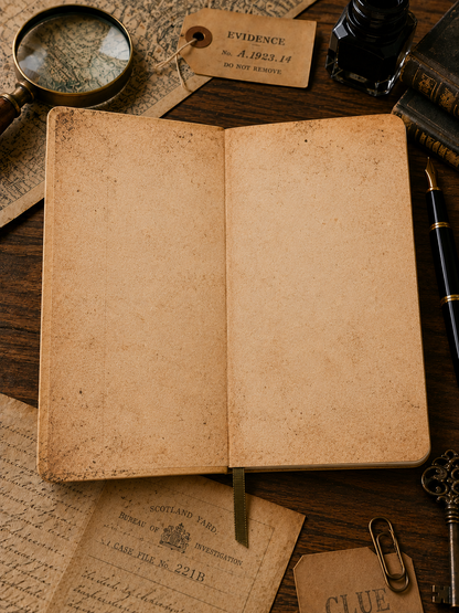Detective's Journal | Vintage A5 Blank Notebook