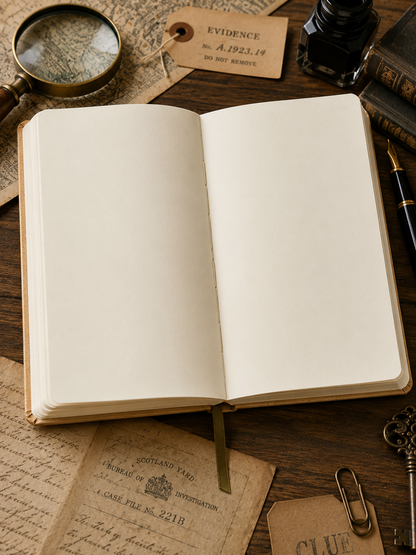 Detective's Journal | Vintage A5 Blank Notebook